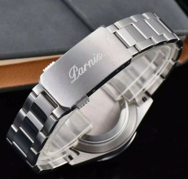 Parnis Daytona Premium 316L Stainless Steel Quartz Chronograph Black Dial