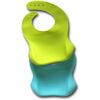 Silicone Baby Bibs Easily Wipe Clean - Comfortable Soft Waterproof Bib Keeps Stains Off, Set of 2 Colors (Lime Green/Turquoise)
