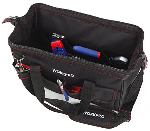 WORKPRO 156-Piece Home Repair Tool Set - Daily Use Hand Tool Kit with Wide Open Mouth Tool Bag - Durable, Long Lasting Tools - Perfect for DIY, Home Maintenance