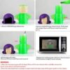 Angry Mama Microwave Cleaner Microwave Oven Steam Cleaner Doll for Home, Kitchen and Office by AODOOR, Easily Cleans The Crud in Minutes