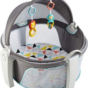 Fisher-Price On-the-Go Baby Dome, Grey/Blue/Yellow/White