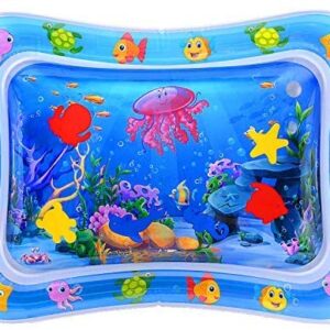 MAGIFIRE Tummy Time Baby Water Mat Infant Toy Inflatable Play Mat for 3 6 9 Months Newborn Boy Girl